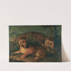 A Landscape With Bengal Tigers by Continental School