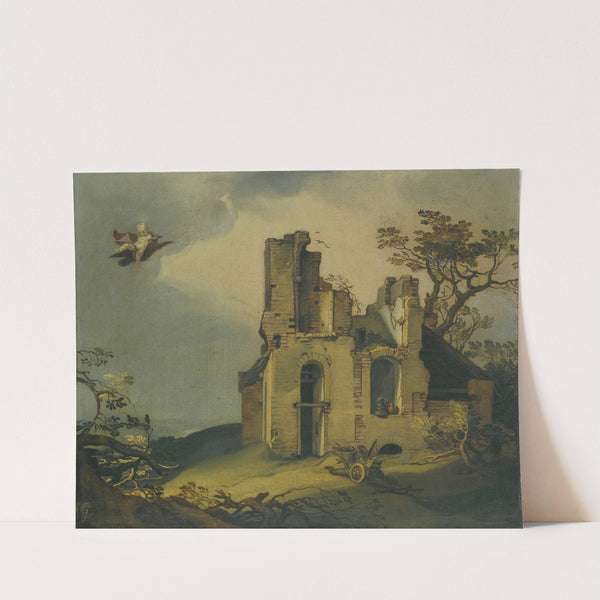A Landscape With Ruins, With The Rape Of Ganymede by Abraham Bloemaert