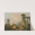 A Landscape With Shepherds And Shepherdesses Among Ancient Ruins, With The Statue Of Castor And Pollux And The Pantheon Beyond by Hubert Robert