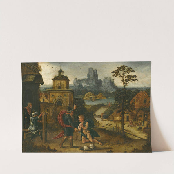 A Landscape With The Return Of The Prodigal Son by Lucas Gassel