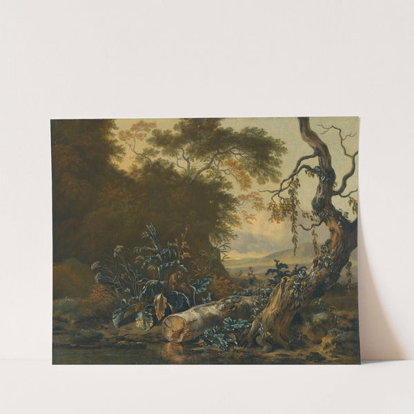 A Landscape With Trees And Foliage Beside The Edge Of A Pond by Jan Wijnants