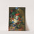 A large bouquet of flowers with a bird’s nest, butterflies and grapes by Leopold Zinnögger