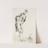 A large figure of Uncle Sam looks down at a small figure of Uncle Joe by Will Crawford
