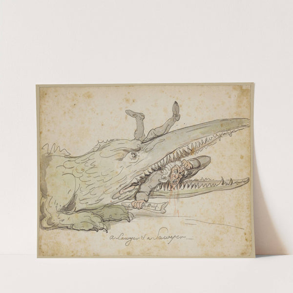 A lawyer and a sawyer (1804) by Thomas Rowlandson