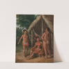 A Leeward Islands Carib Family Outside A Hut (ca. 1780) by Agostino Brunias