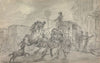 A Lioness Attacking the Off-Leader of the Exeter Mail Coach Outside the Pheasant Inn, Winterslow, on the Night of 20 October 1816