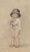A Little Boy with Red Shoes (Child with Red Shoes and a Top Hat)