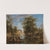 A lively canal scene with ferries and boats conveying townspeople and animals by Jean-Louis Demarne