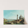 A Lock, a Column, and a Church beside a Lagoon by Canaletto