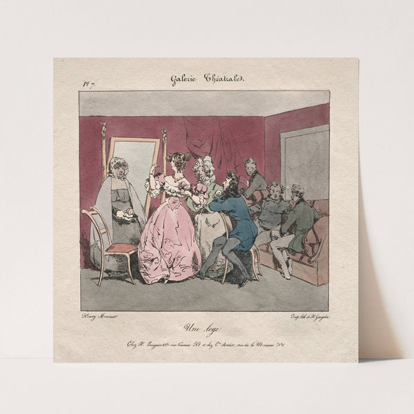 A Loge (c. 1828–30) by Henry Bonaventure Monnier