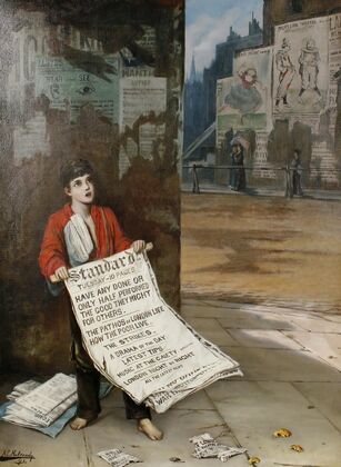 A London Newsboy (1893)