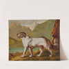 A long-haired dog by a mountain lake (19th Century) by English School