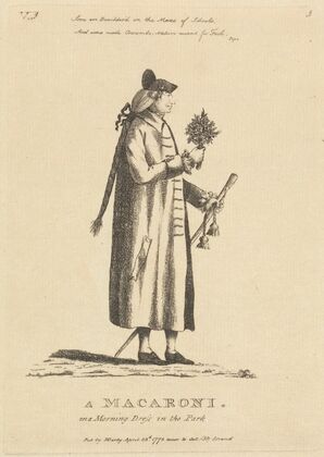 A Macaroni In Morning Dress
