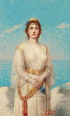 A maiden on the shore