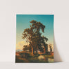 A majestic tree in the evening light by Oswald Achenbach