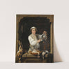 A Man At A Window Selling Game by Gerrit Zegelaar