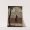 A Man Leaning on a Parapet (ca. 1881) by Georges Seurat
