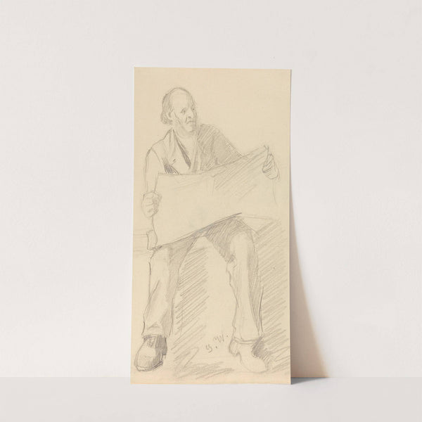A Man Reading by Gustav Wentzel