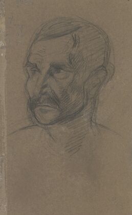 A man’s head (ca 1818-1822)
