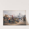 A Market before the Church of St. Charles by Emil Barbarini