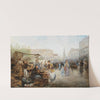 A Market Scene in Vienna by Emil Barbarini
