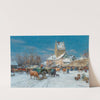 A Market Scene in Winter by Karl Stuhlmüller