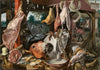 A Meat Stall with the Holy Family Giving Alms (The Butcher’s Stall)