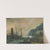 A mediterranean coastal scene with a tower, ships, and figures on the shore by Andries van Eertvelt