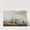A Merchant Ship Signaling For A Pilot Off The Cliffs Of Dover by Thomas Luny