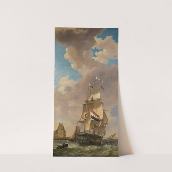 A Merchantman Off Veere by Johannes Hermanus Koekkoek