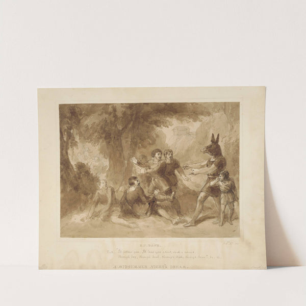 A midsummer night’s dream [act III, scene 1] Puck; ‘I’ll follow you. I’ll lead you about …’ by Robert Trewick Bone