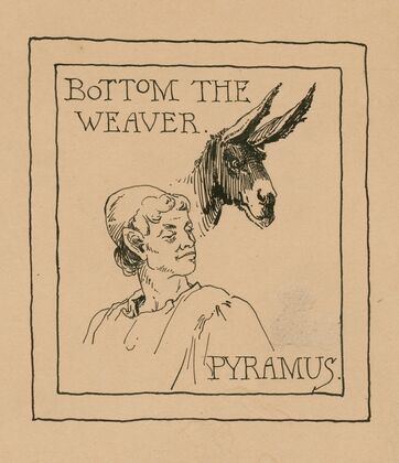 A Midsummer night’s dream; Bottom the weaver, Pyramus (1901)