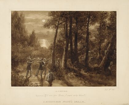 A midsummer night’s dream, Pyramus; ‘If I were fair, Thisbe …’ (1831)