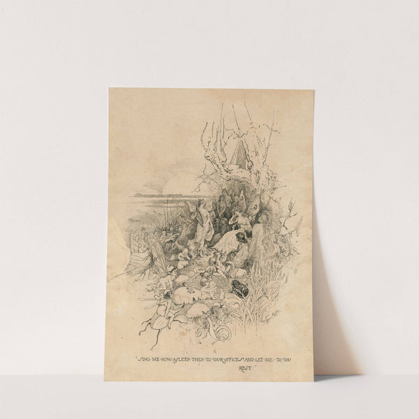 A Midsummer night’s dream; Sing me now asleep then to your offices and let me rest (1901) by Fanny Railton