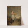 A milkmaid in a landscape by Thomas Duncan