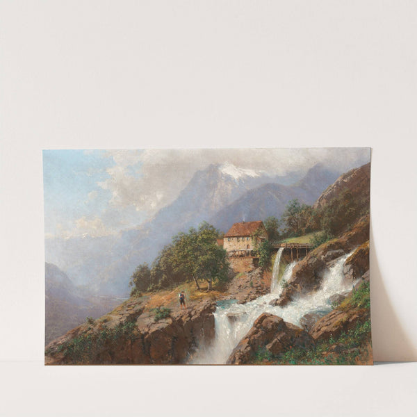 A Mill by a Mountain Stream by Robert Schultze