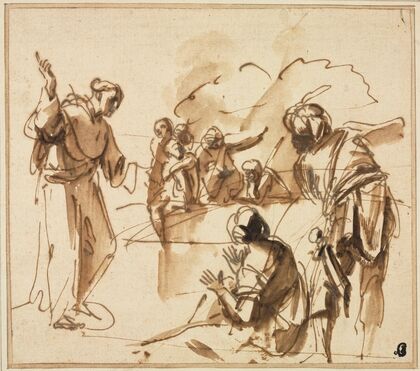 A Monk Preaching (mid 17th century)