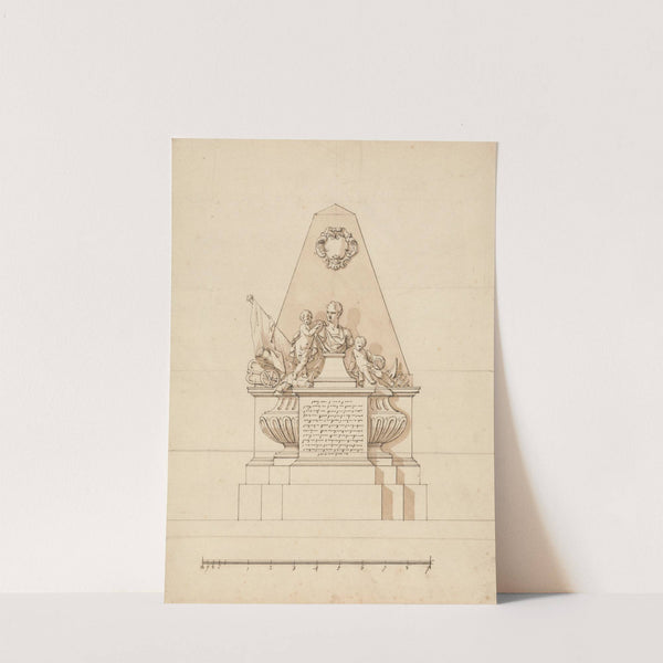 A Monument (male bust with military emblems) by John Michael Rysbrack