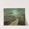 A moonlit landscape by John Atkinson Grimshaw