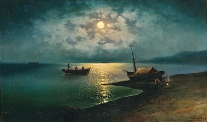 A Moonlit Night on the Shore
