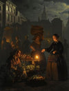 A Moonlit vegetable Market