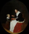 A Mother Feeding Porridge to her Child