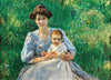 A Mother with Child in the meadow