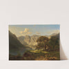 A Mountain Lake With Shepherds by Adolf Chwala