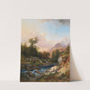 A Mountain Landscape With A Smithy by Anton Hansch