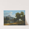A Mountainous Landscape, With A View Of Pheneos And The Temple Of Minerva Caphyes by Jean-Victor Bertin