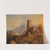 A Mountainous Landscape with Castle Ruins and Figures by Julius Theodor Gruss