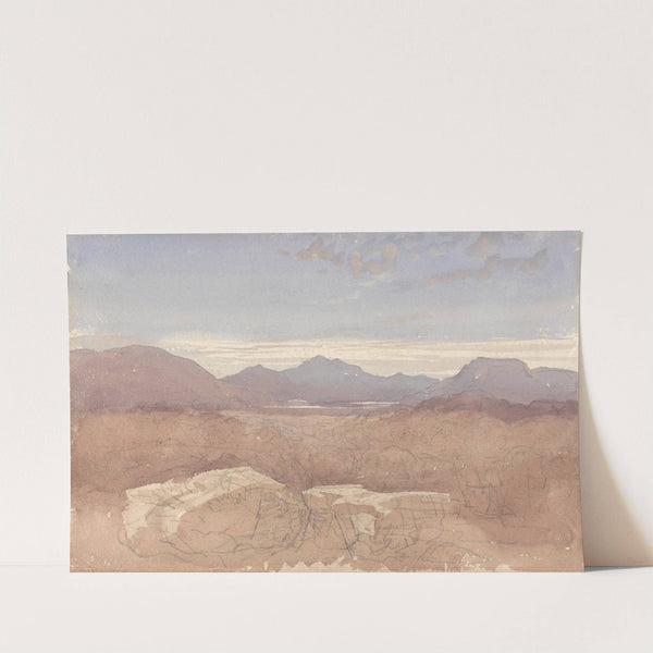 A Mountainous View, North Wales (1810s) by David Cox