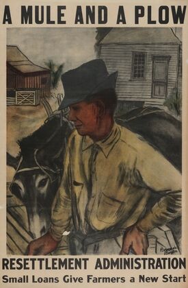 A mule and a plow–Resettlement Administration–Small loans give farmers a new start