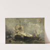 A Naval Battle (1880) by Henri François Schaefels